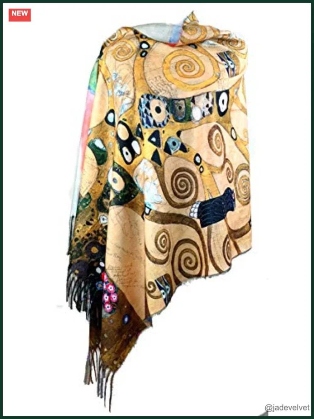 Super Soft Cashmere Feel Double Sided Reversible Art Shawl Scarf